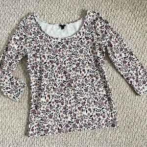 LIKE NEW! Ann Taylor Floral Print Top